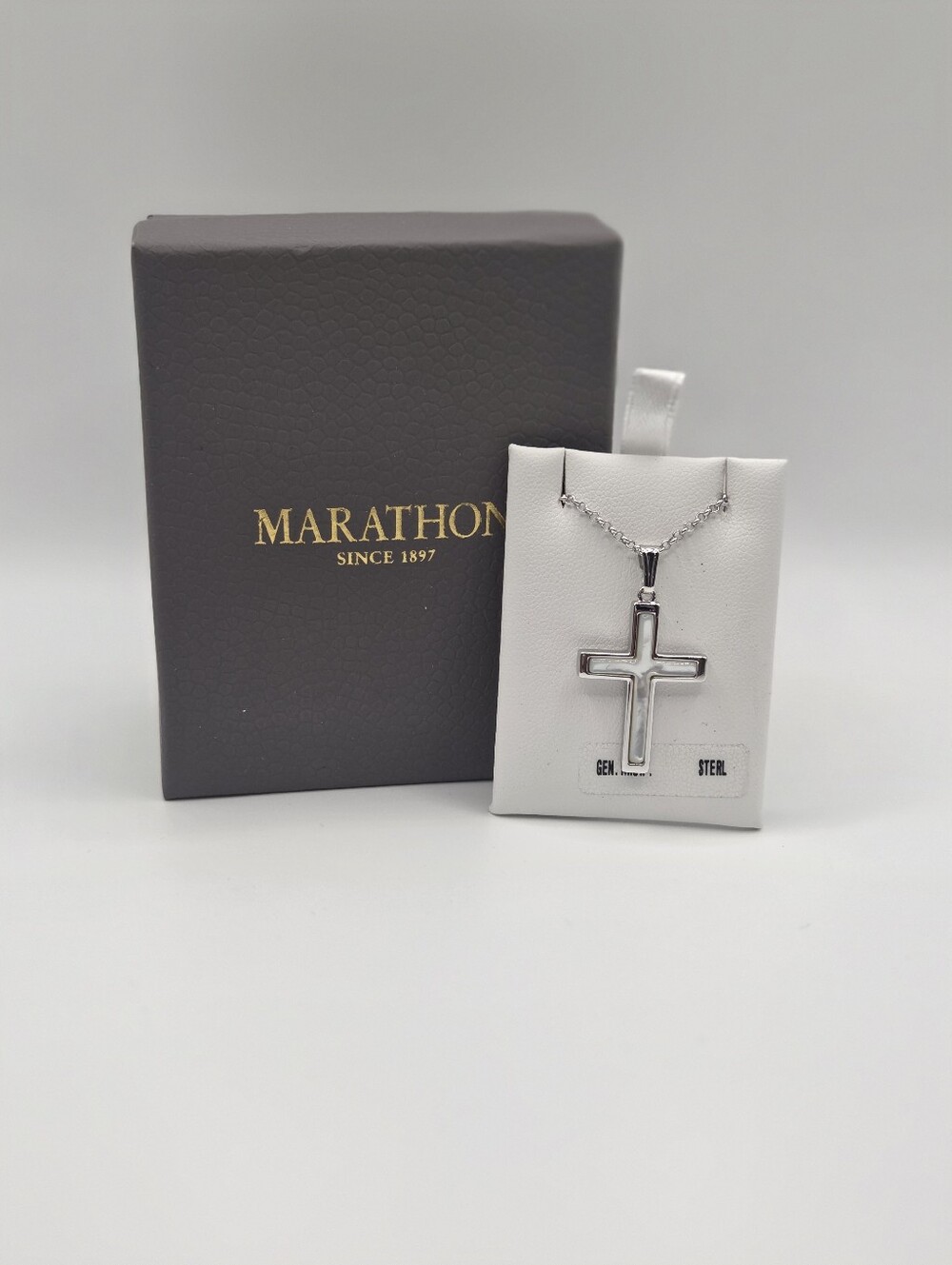 Marathon Mother of Pearl Cross